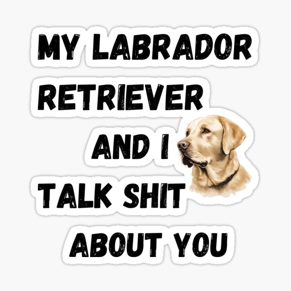 Artikel-Vorschau von Mein Labrador Retriever und ich reden über „Hit“., designt und verkauft von Fredster1966.