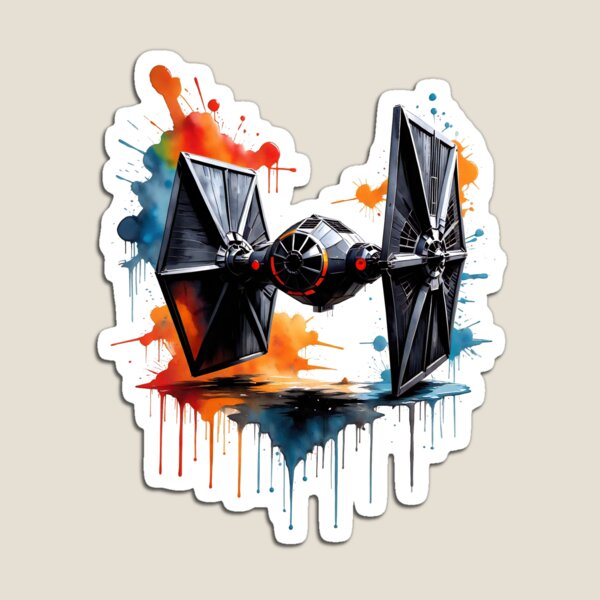 Item preview, Tie fighter - Splash art designed and sold by Tea-Shirt-Break.