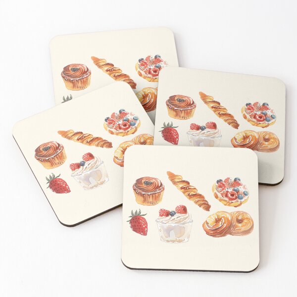 Item preview, Watercolor Pastries designed and sold by thegirlyshoppe.