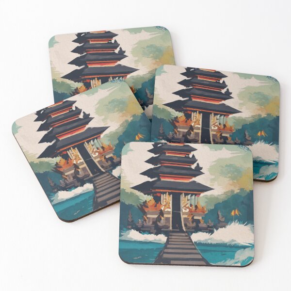 Item preview, Bali Temple Tropical Indonesia Art designed and sold by TheJoeyStudio.