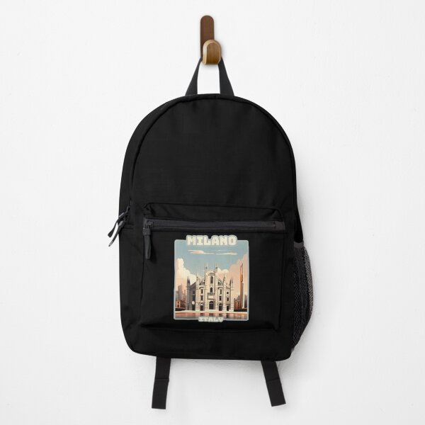 Item preview, Vintage retro Architectural landscape of Milano, Italy. Beautiful travel design. designed and sold by Unitepeople.
