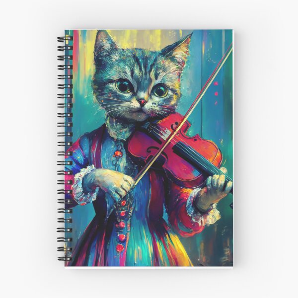 Item preview, "CUTE CAT VIOLIN ". CUTE CAT PLAYING VIOLIN designed and sold by Obinne.