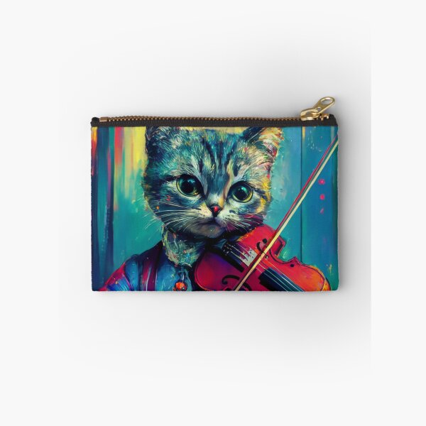 Item preview, "CUTE CAT VIOLIN ". CUTE CAT PLAYING VIOLIN designed and sold by Obinne.