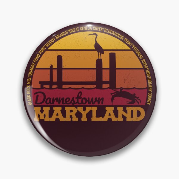 Item preview, Darnestown Maryland Sunset Retro Vintage Local Pride Logo designed and sold by CRHPOD20.
