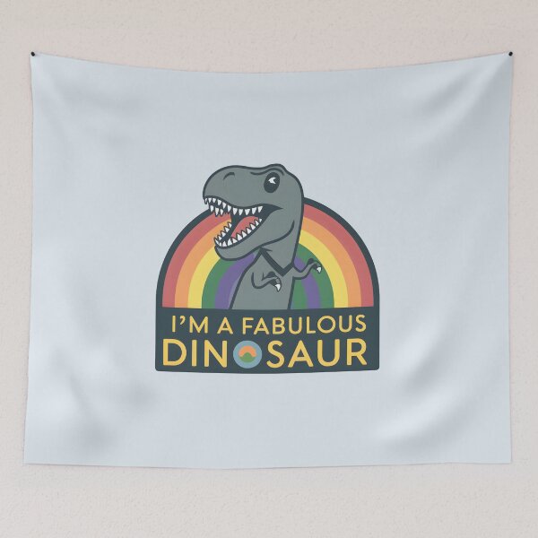Item preview, Fabulous Dino: Embrace Your Rainbow designed and sold by MillennialVibe.