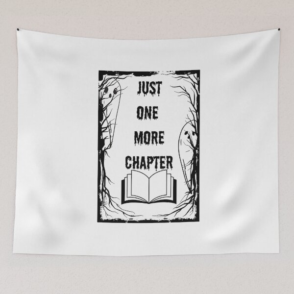 Item preview, Book Lovers, Just One More Chapter Bookaholics Ghost Book Reading   designed and sold by CREATIVEHAILART.