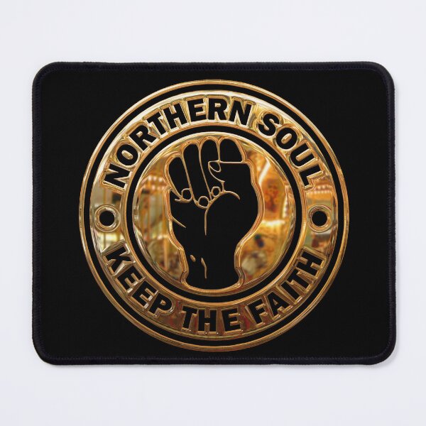 Item preview, Northern Soul Keep The Faith Logo Gold and Black designed and sold by fatbanana.