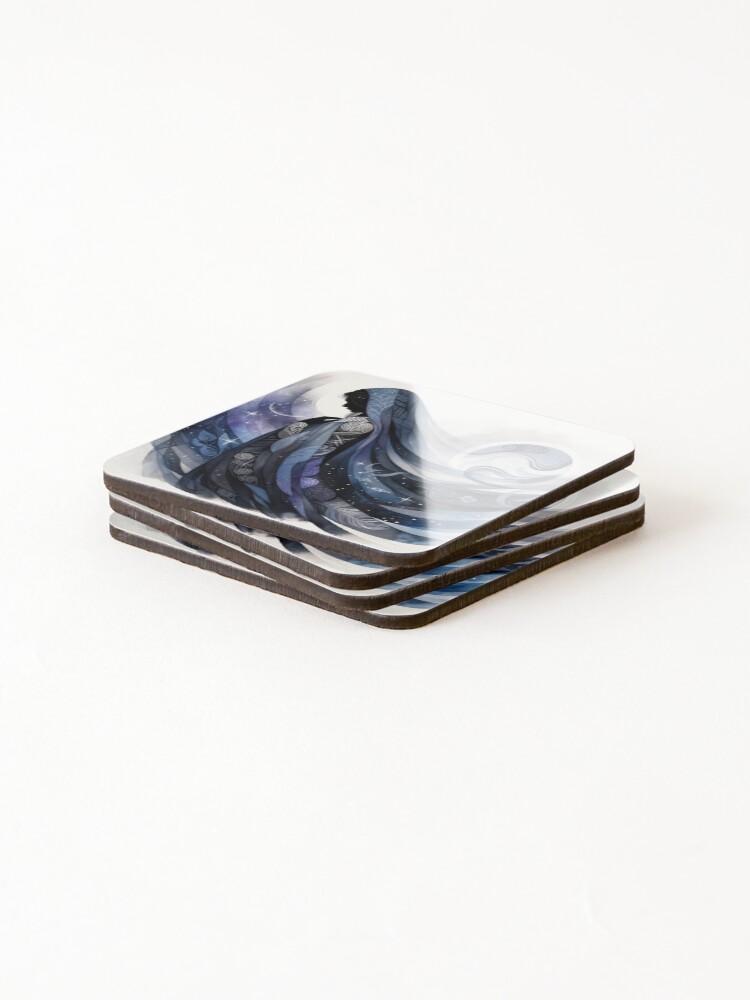 Thumbnail 4 of 5, Coasters (Set of 4), Cosmic Elegance designed and sold by NesianUnity.