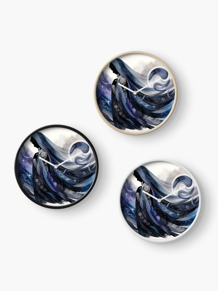 Thumbnail 3 of 4, Clock, Cosmic Elegance   designed and sold by Sienna Hamilton-Katene.