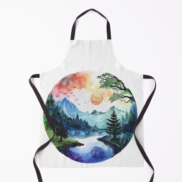 Artikelvorschau, Runde Aquarell-Naturszene: Gelassenheit im Kreis entworfen und verkauft von SellingWSarah17.