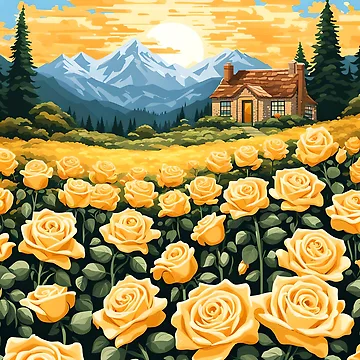 Artwork thumbnail, Yellow Roses by VeiledVision