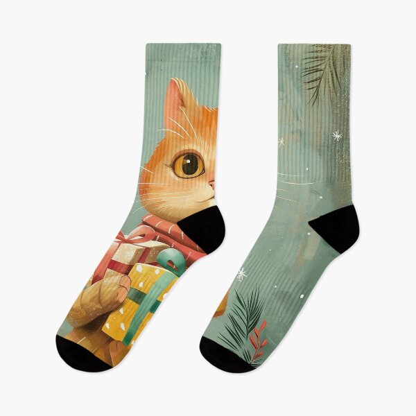 Item preview, Cute cat bringing gifts to friends designed and sold by CatsAndDogs-TF.