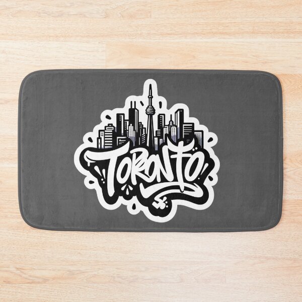 Item preview, Toronto Graffiti Skyline (Black and White) designed and sold by PinUpPizzazz.