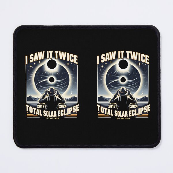 Item preview, I SAW IT TWICE Total Solar Eclipse 2024 Totality 04.08.24 T-Shirt designed and sold by Dazzling15.