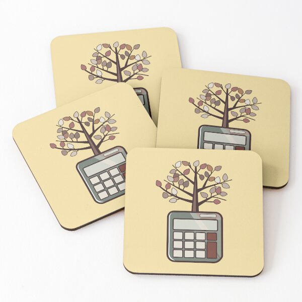 Item preview, Calculator with a tree sprouting from the top designed and sold by FWLKIT.
