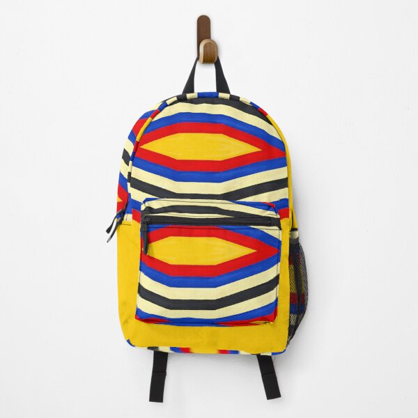 Item preview, African Geometric In Vivid Blue, Red, Yellow, Cream and Black designed and sold by wildwhimsical.
