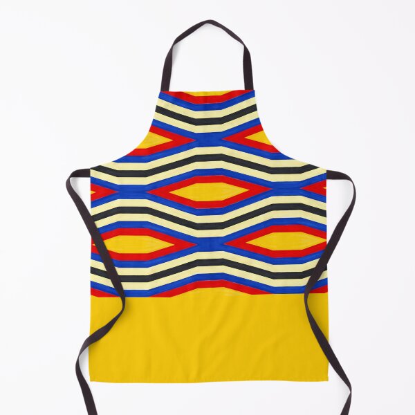 Item preview, African Geometric In Vivid Blue, Red, Yellow, Cream and Black designed and sold by wildwhimsical.