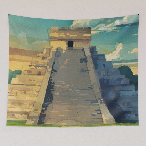 Item preview, Chichen Itza Mayan Pyramid Mexico designed and sold by TheJoeyStudio.