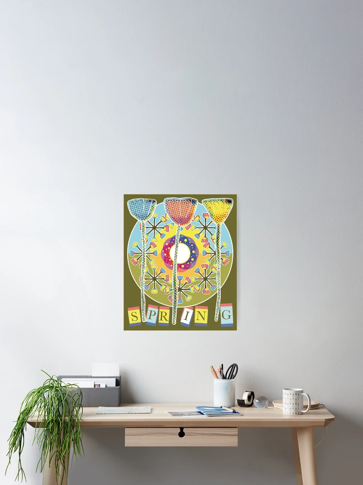 Thumbnail 2 of 3, Poster, Spring Flower Colours designed and sold by Rickybrook.
