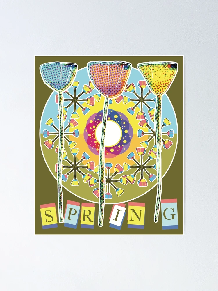 Thumbnail 1 of 3, Poster, Spring Flower Colours designed and sold by Rickybrook.