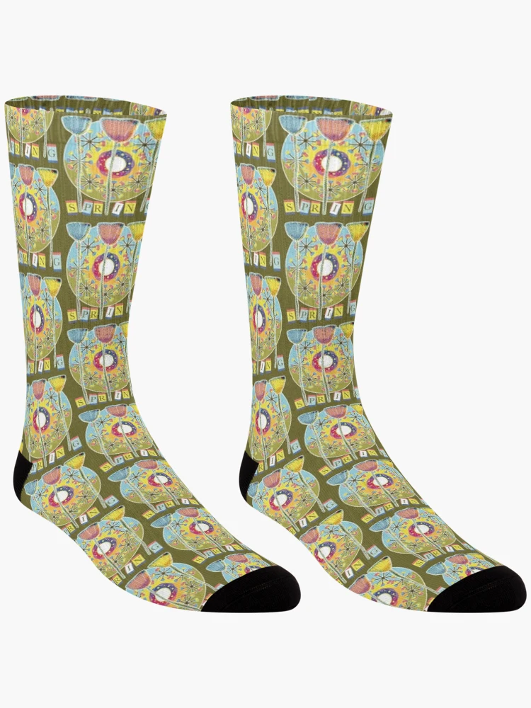 Thumbnail 3 of 5, Socks, Spring Flower Colours designed and sold by Rickybrook.