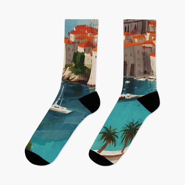 Item preview, Dubrovnik Castle Old Town Sunset Croatia designed and sold by TheJoeyStudio.