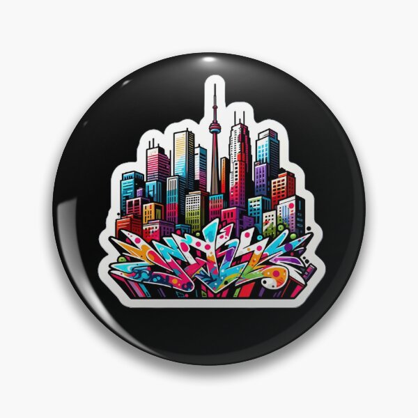 Item preview, Toronto Graffiti Skyline designed and sold by PinUpPizzazz.
