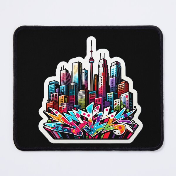 Item preview, Toronto Graffiti Skyline designed and sold by PinUpPizzazz.
