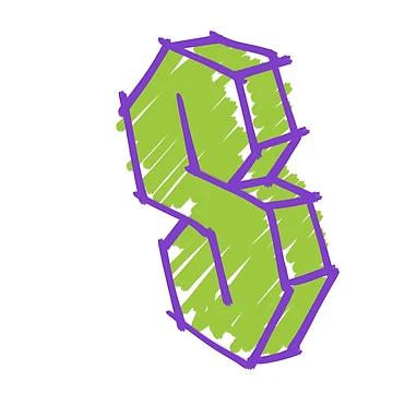 Artwork thumbnail, Cool S Drawing by Childish by Design