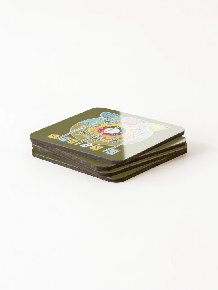 Thumbnail 4 of 5, Coasters (Set of 4), Spring Flower Colours designed and sold by Rickybrook.