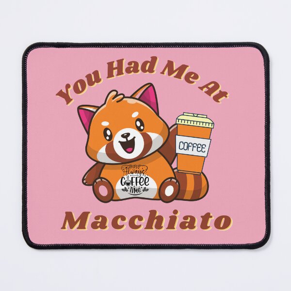 Item preview, Macchiato coffee funny kawaii panda . designed and sold by MCanderart.