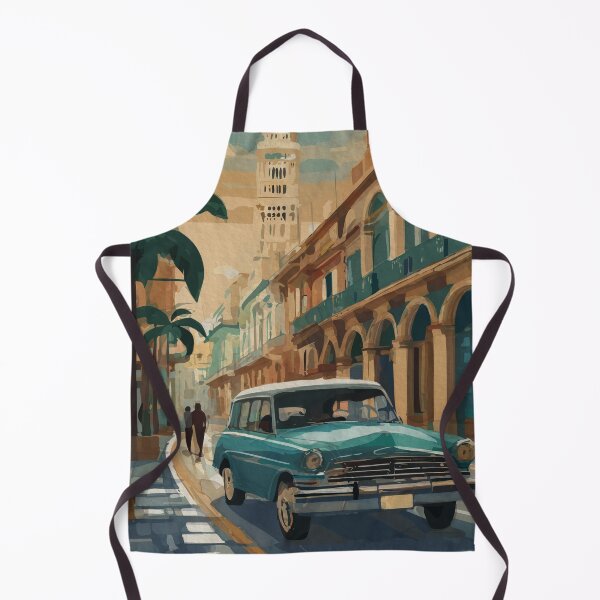 Item preview, Old Havana Street Scene Cuban Car designed and sold by TheJoeyStudio.
