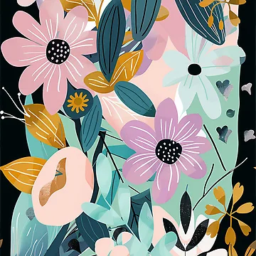 Artwork thumbnail, Spring Flowers Pattern by sheprint