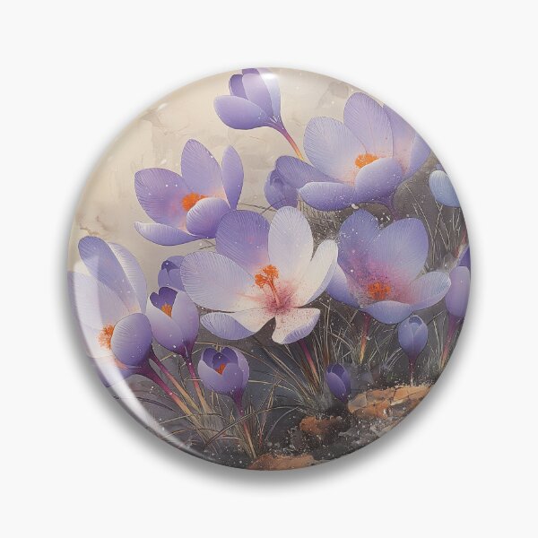 Item preview, Ethereal Purple Crocuses Art Print designed and sold by EmilyFNM3D.