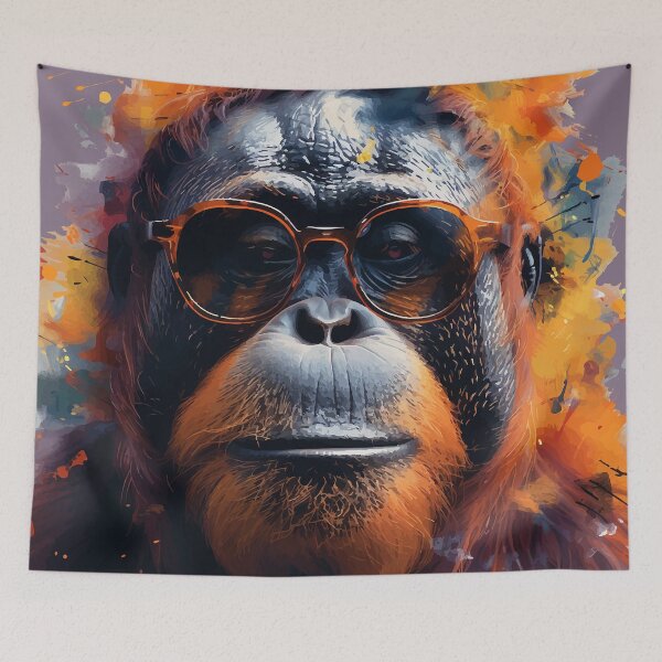 Item preview, Colorful/Colorful orangutang with sunglasses 03 designed and sold by Batch-C91.