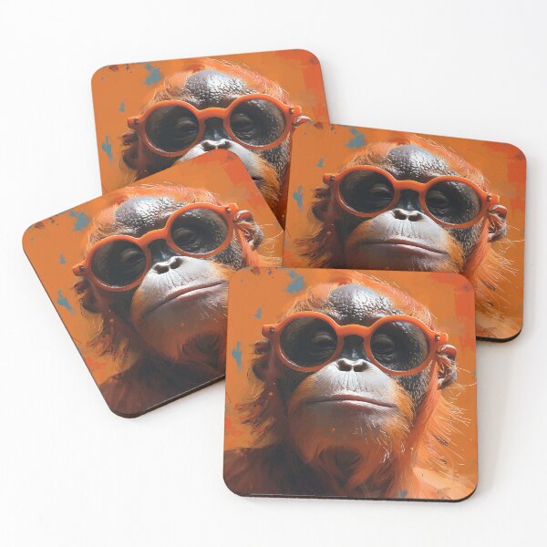 Item preview, Colorful/Colorful orangutang with sunglasses 04 designed and sold by Batch-C91.