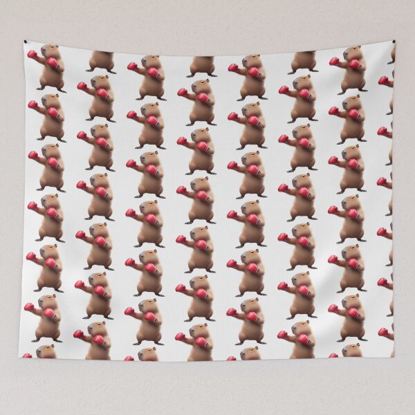 Item preview, Boxing Capybara designed and sold by SportsMomsRock.