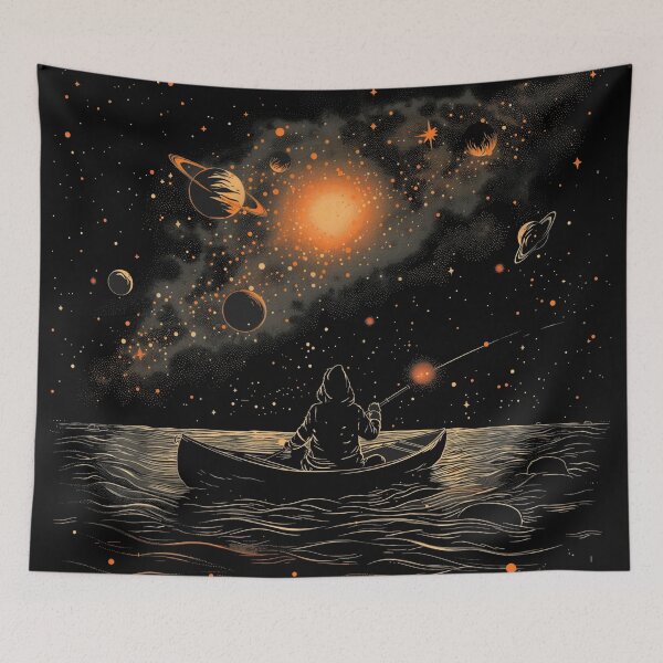 Item preview, Fishing at Night designed and sold by Gritz - Photographer, AI Artist.
