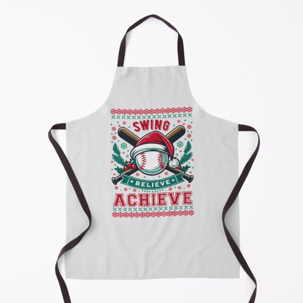 Item preview, Swing Believe Achieve: Christmas Positve Baseball Quote designed and sold by Daqomm.