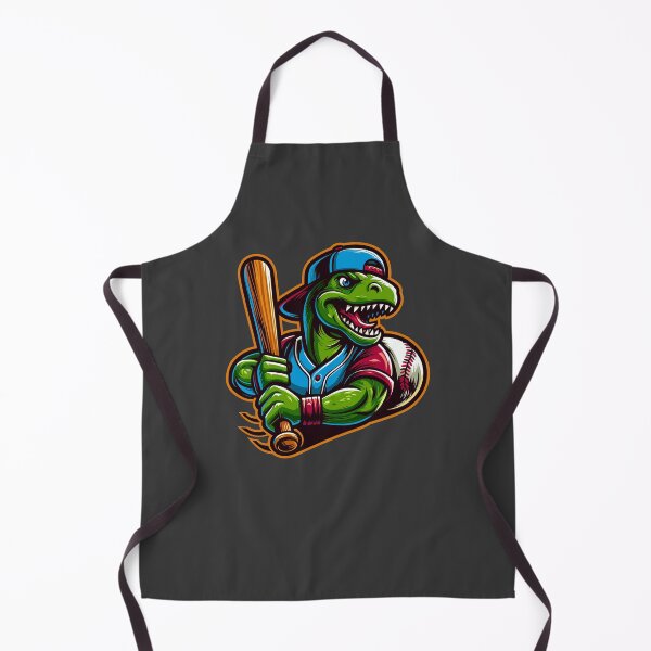 Item preview, Modern Muscular Dinosaur Cartoon With Baseball Bat designed and sold by Daqomm.