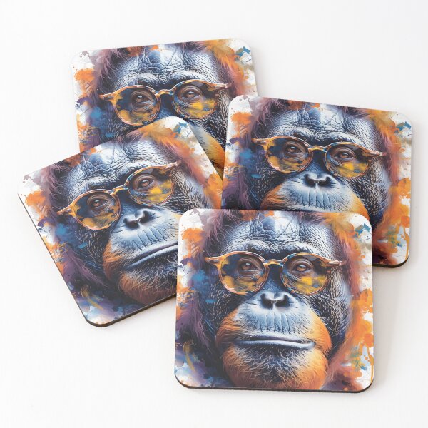 Item preview, Colorful/Colorful orangutang with sunglasses 05 designed and sold by Batch-C91.