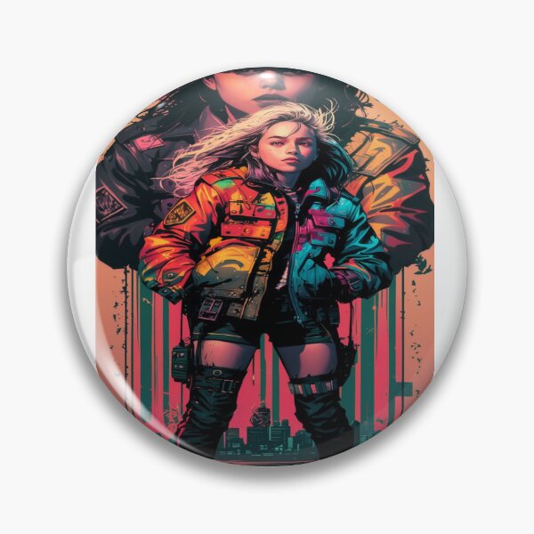 Item preview, crazy girl in fighting stance designed and sold by creatives321.