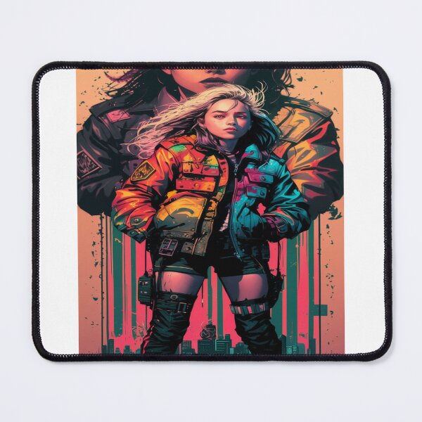 Item preview, crazy girl in fighting stance designed and sold by creatives321.
