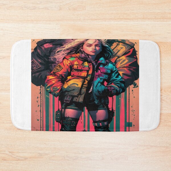 Item preview, crazy girl in fighting stance designed and sold by creatives321.
