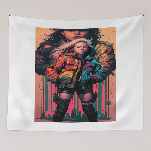Item preview, crazy girl in fighting stance designed and sold by creatives321.