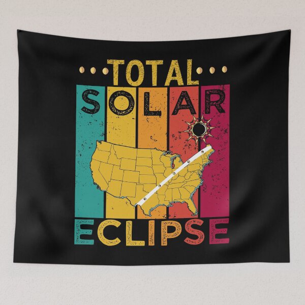 Item preview, Eclipse Souvenir, Total Solar Sclipse Funny Vintage Retro USA 08.04.2024 designed and sold by ArtByKatti.