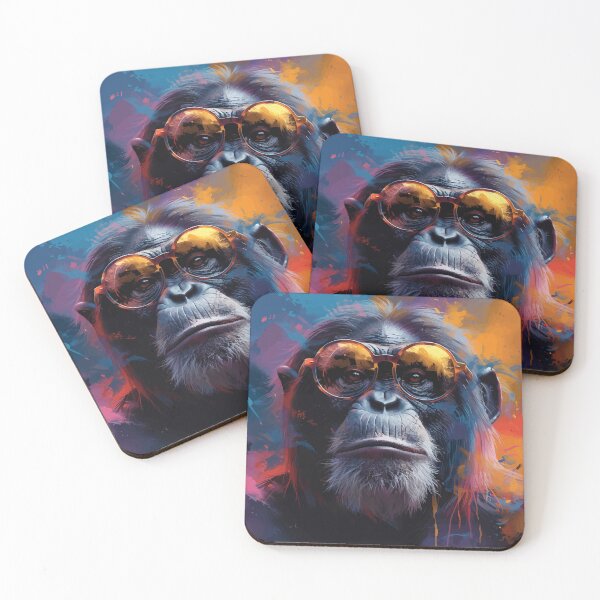 Item preview, Colorful/Colorful orangutang with sunglasses 06 designed and sold by Batch-C91.