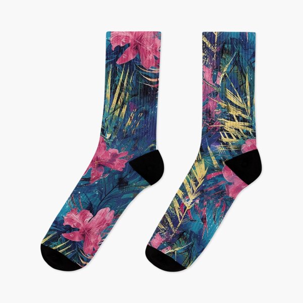 Item preview, Acid Wash Floral Pattern  designed and sold by LynZorHome.