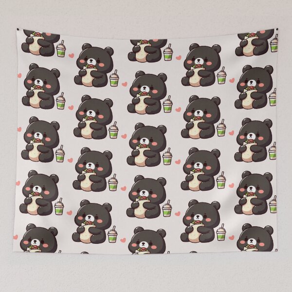 Item preview, Bear Eating Burrito designed and sold by LemuellTrends.