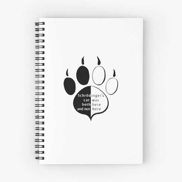 Item preview, Shrodinger's Cat Paw Print Mystery designed and sold by MillennialVibe.